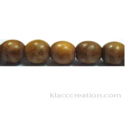 Madre de Cacao Wood Oval Beads 7x8mm